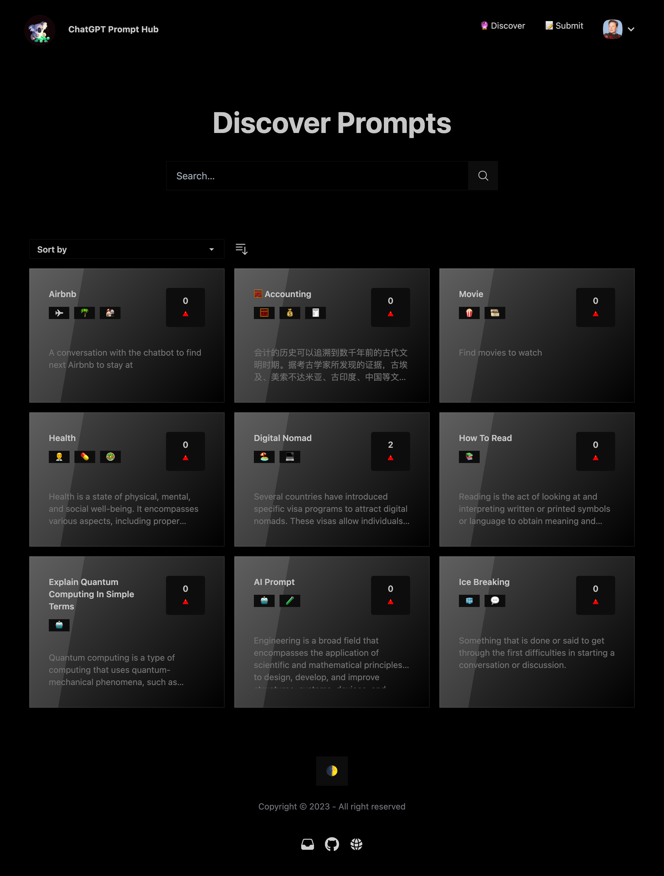 ChatGPT Prompt Hub